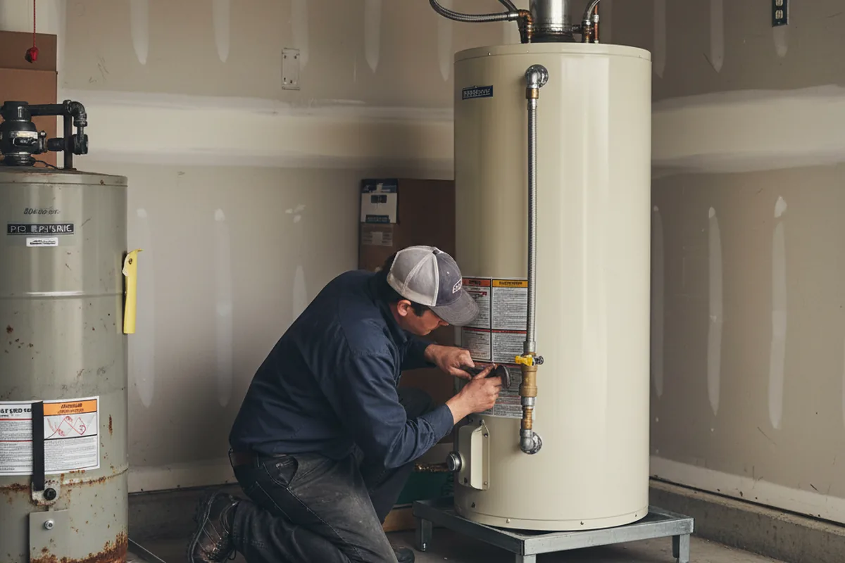 Water heater and shutoff valve replacement in Hollister